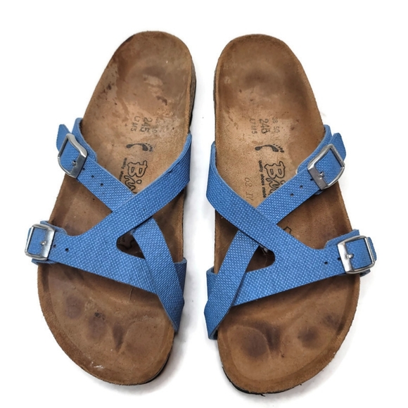 Birkenstock mayari blue sandals. Size 7 women's medium/narrow width. - Picture 8 of 9